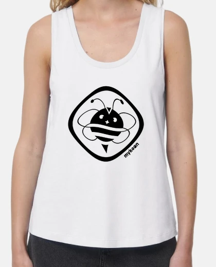 Tee-shirt bee - femme, bretelles