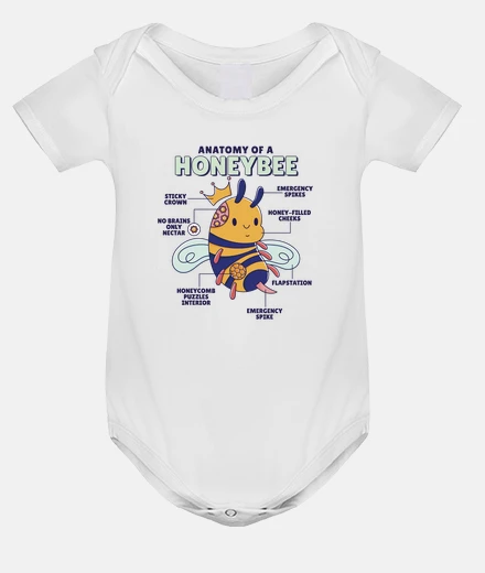 Kids bee anatomy fashion humor honey