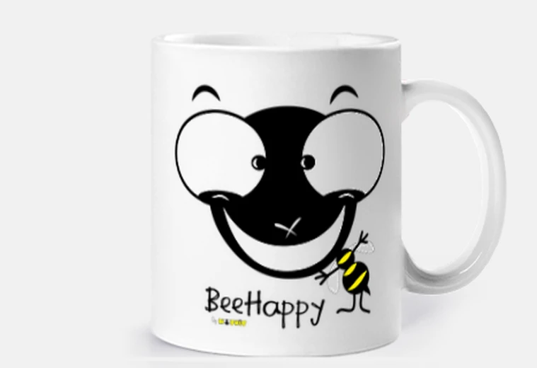 Cup bee happy