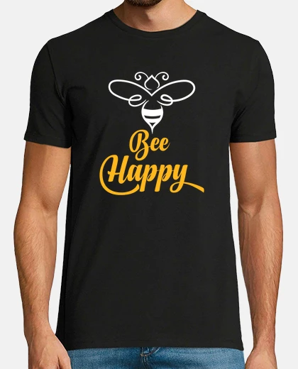 Tee-shirt Bee Happy humour apiculteur apiculture