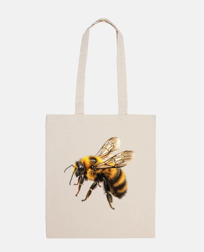 Bag bee in profile