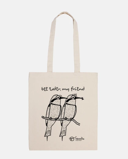 Borsa bee mangiatore, il mio amico (sfondo chiaro)