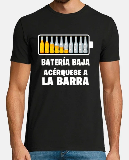 T-shirt beer low battery charger beers gift alcohol beer