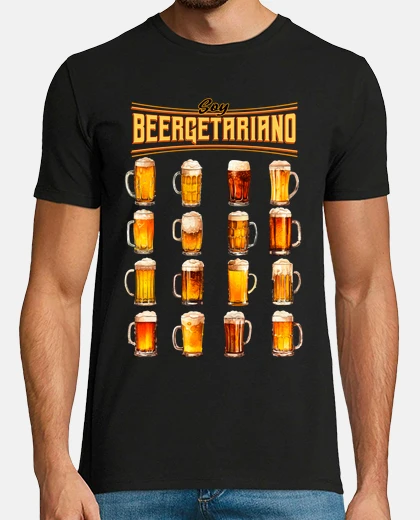 Camiseta Beergetariano Cervezas Regalo Alcohol Tipos de Cerveza