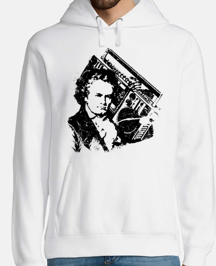 Hoodie beethoven hip-hop ghettoblaster