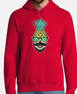 bei baffi e occhiali teschio di ananas