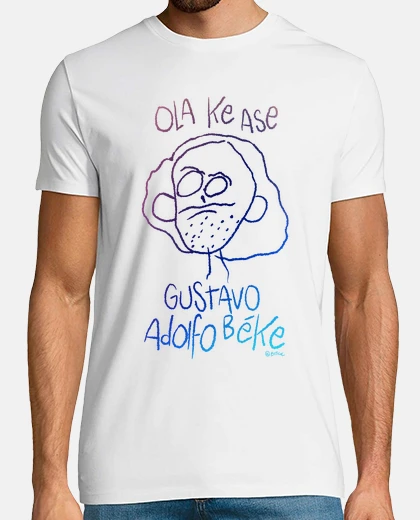 Camiseta Béke - Hombre, manga corta, blanco, calidad extra