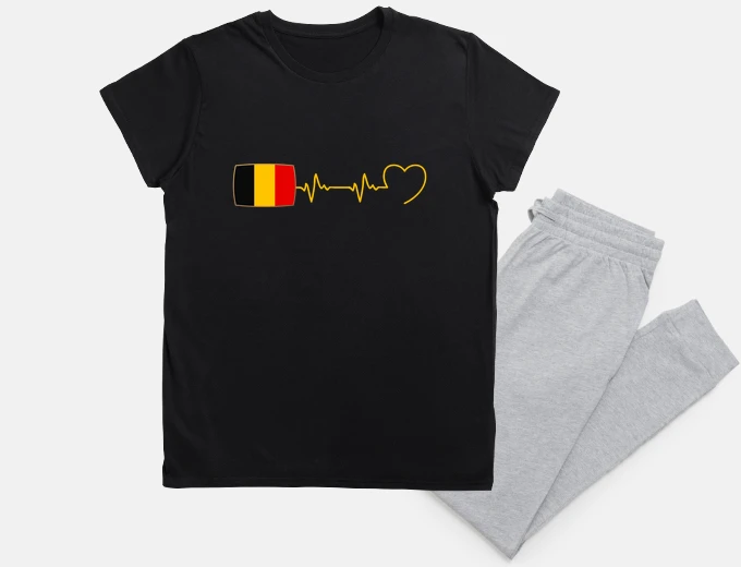 Pyjama belgium man belgian humor heart
