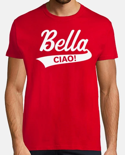 Tee-shirt bella - ciao - italie - blanc