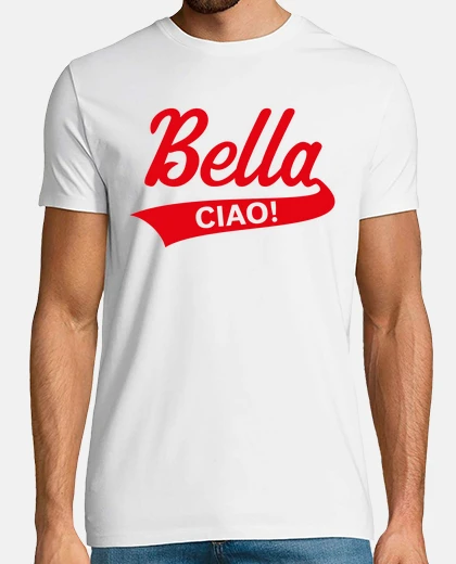 Tee-shirt bella - ciao - italie - rouge