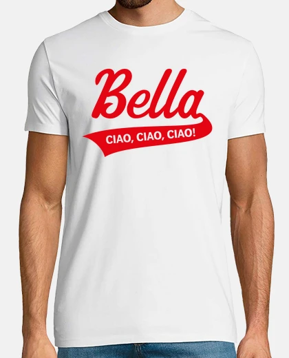 Tee-shirt bella - ciao ciao ciao - italie - rouge