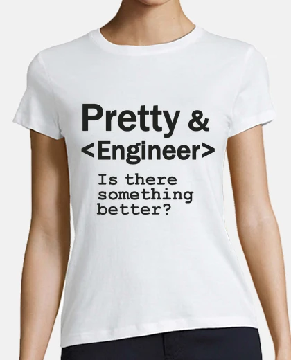 T-shirt bella illustrazione pretty maglietta dell'ingegnere e dello studente