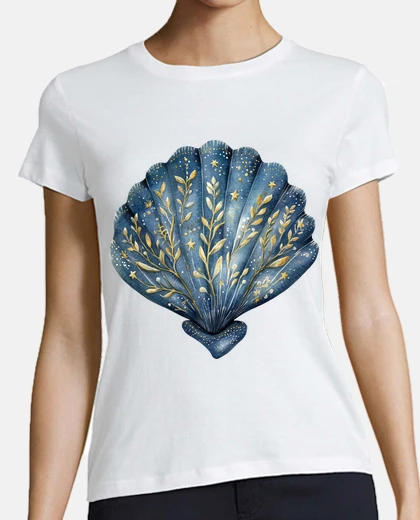 T-shirt bella pianta a conchiglia
