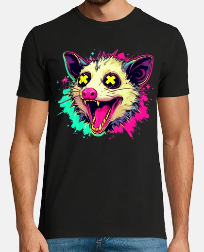 T-shirt bella pop art di opossum