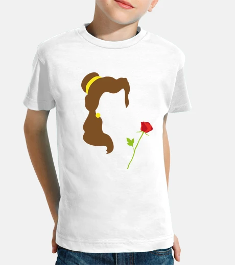 Ropa Bella y Bestia - Niño, manga corta, blanc