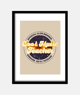 bella arte muro vintage per insegnanti di musica, regalo per insegnanti