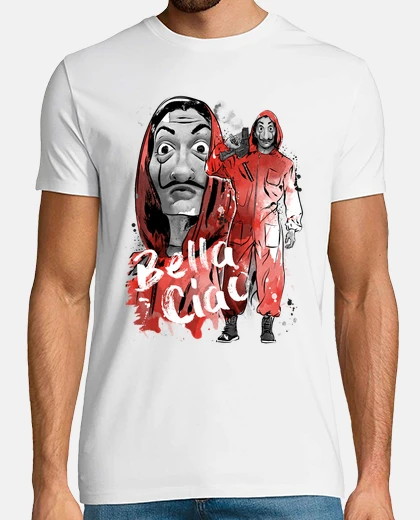 Tee-shirt belle ciao sumi-e
