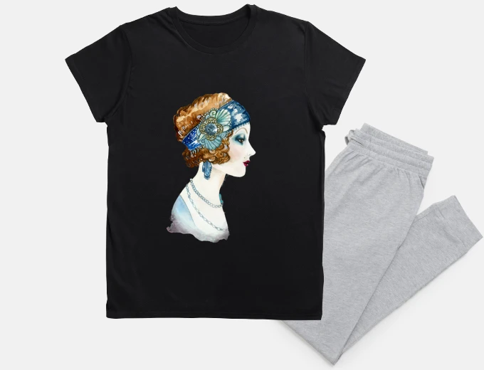 Pyjama belle époque , art déco , nuisette ,femme mode, rétro