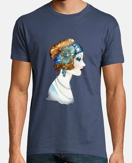 Camiseta belle epoque, arte deco, moda mujer, retro,