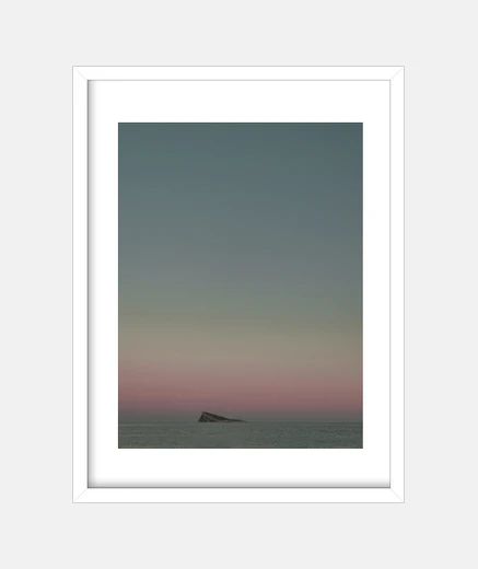 Cadre benidorm isl and sunset