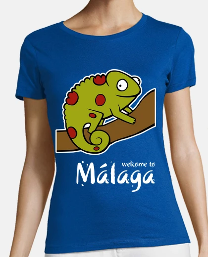 T-shirt benvenuti a malaga 2 (scuro)