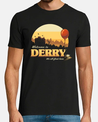 T-shirt benvenuto a derry - è un pagliaccio pen