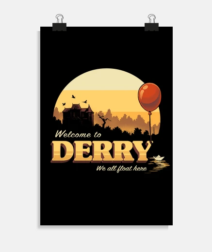 Poster benvenuto a derry - è un pagliaccio pen