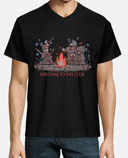 T-shirt benvenuto al club - mens v neck