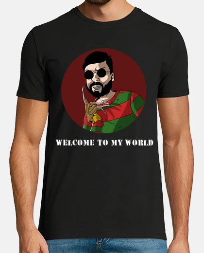 T-shirt benvenuto nel mio world