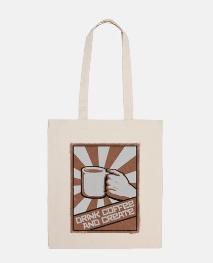 Borsa bere un caffè e creare