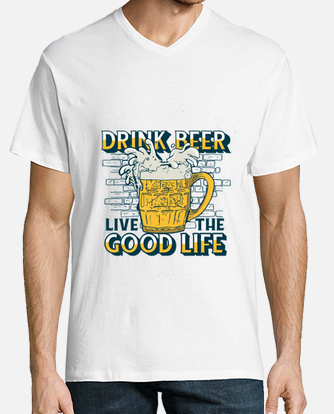 T-shirt bere birra vivere la bella vita