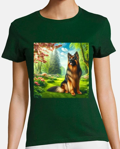 Tee-shirt berger allemand à poil long