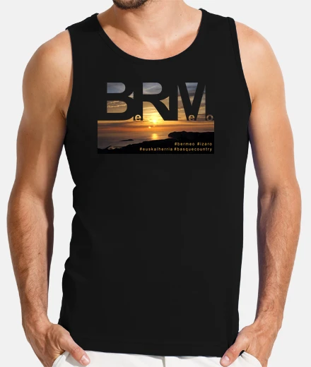 Camiseta Bermeo sollube tirantes negra