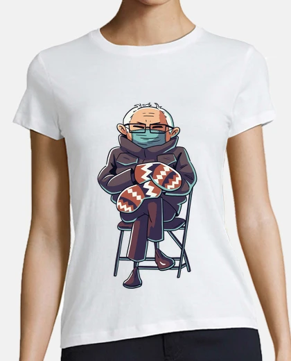 Tee-shirt bernie s and ers mitaines meme