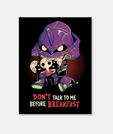 Tableau berserk breakfast eva 01 evangelion toile