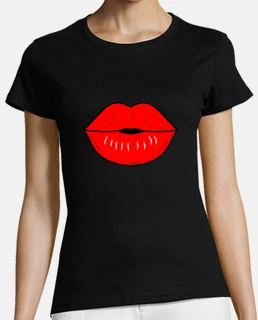 Blusa con labios rojos hotsell