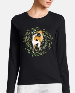 Beso galgo naturaleza