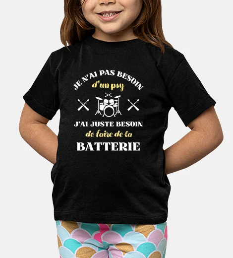 Vêtements besoin de psy batterie humour batteur