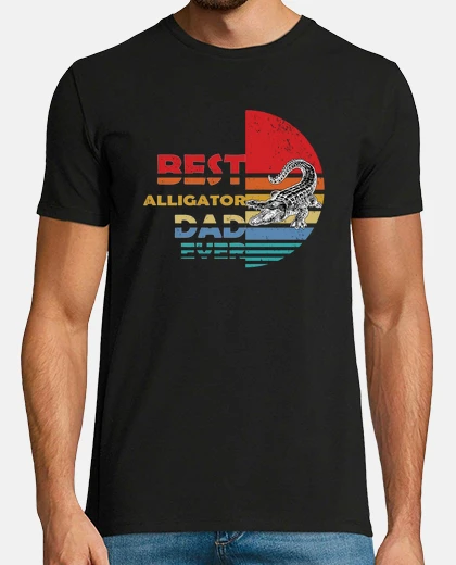 T-shirt Best Alligator Dad Ever Retro Vintage Crocodile