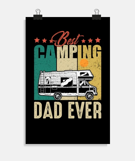Poster best camping dad ever
