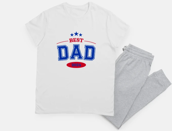 Pajama Best Dad 2024 4th Of July