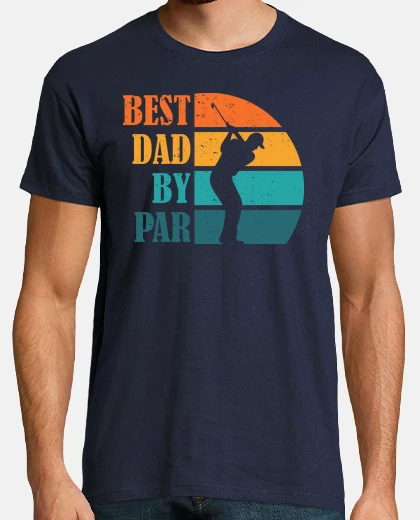 T-shirt Best Dad By Par Papa Golfer playing Gol