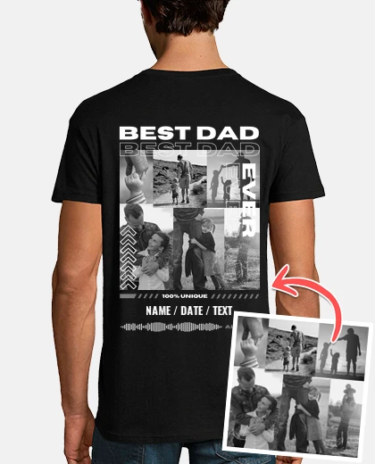 Tee-shirt Best dad ever personnalisé fête des peres