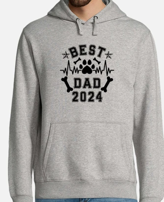 Best Dog Dad 2024 Paw Heartbeat