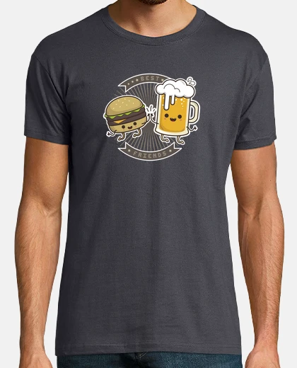 Tee-shirt best friends - bière entre amis et burg