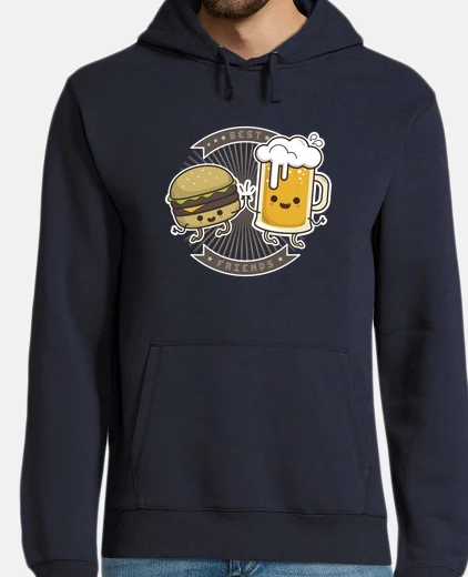Sudadera best friends - mejores amigos cerveza y