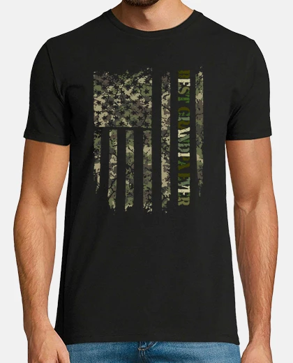 Playera best grandpa ever usa american flag