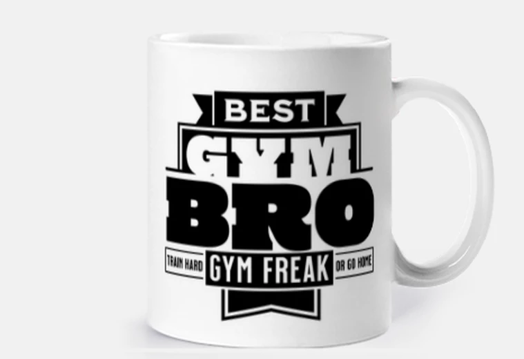 Cup Best Gym Bro Mug Gift Fitness Powerlifting Bodybuilding Workout