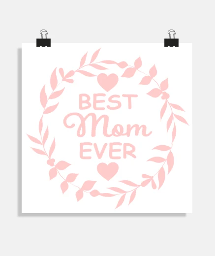 Poster Best mom ever  - cute