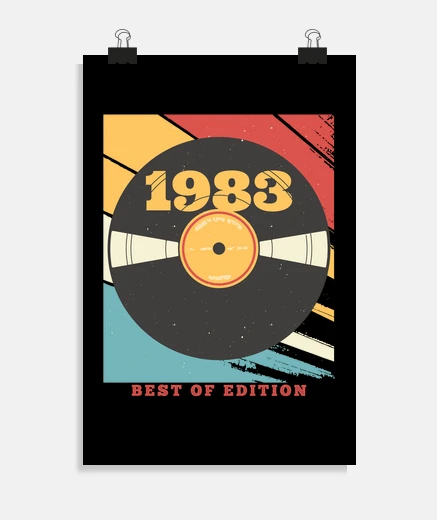 Poster best of vinyl birthday 1983